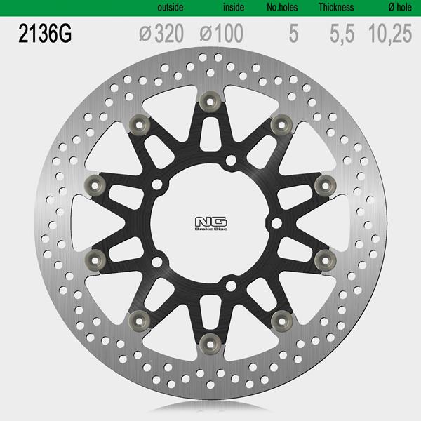 Bremsscheibe NG2136G passend für Suzuki