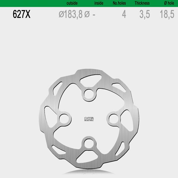 Bremsscheibe NG627X passend für Montesa