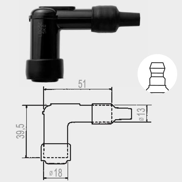 NGK Kerzenstecker LB01E