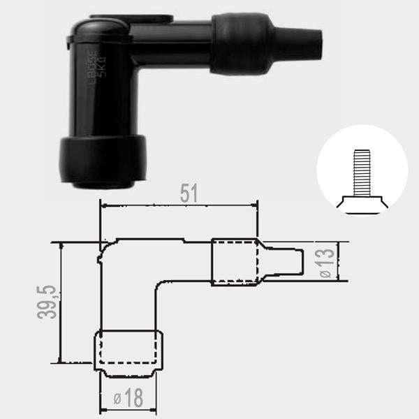 NGK Kerzenstecker LB05F