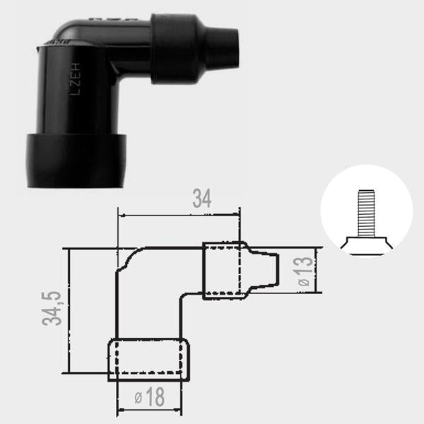 NGK Kerzenstecker LZFH
