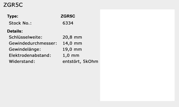 NGK Zündkerze ZGR5C
