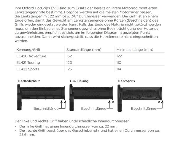Heizgriffe Touring EVO für 22mm Lenker