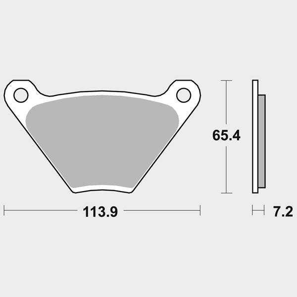 SBS Bremsbeläge 513H.HF Harley-D. Ceramic passend für Harley-Davidson