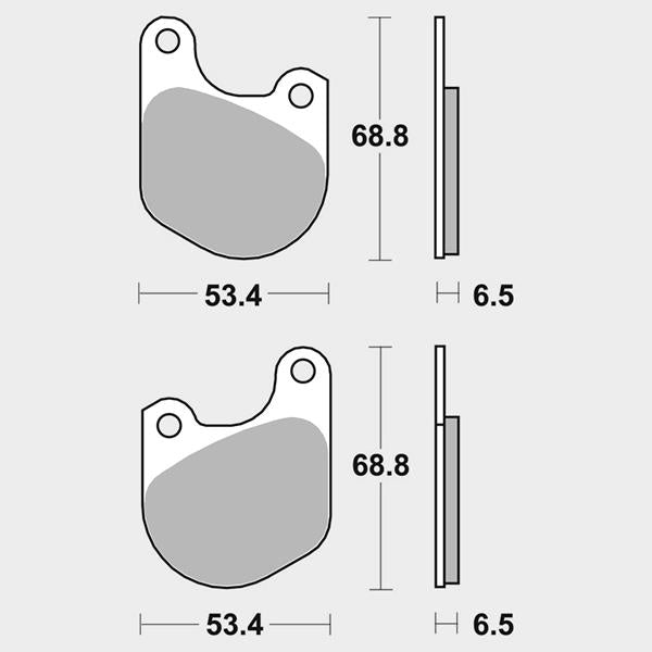 SBS Bremsbeläge 537H.HF Ceramic passend für Harley-Davidson