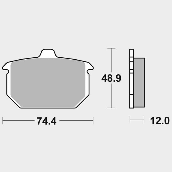 SBS Bremsbeläge 549H.HF Ceramic passend für Harley-Davidson