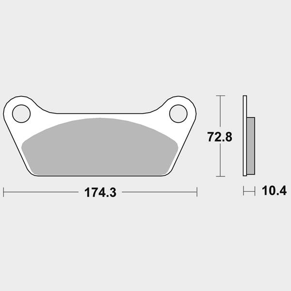 SBS Bremsbeläge 553H.LF Ceramic passend für Harley-Davidson