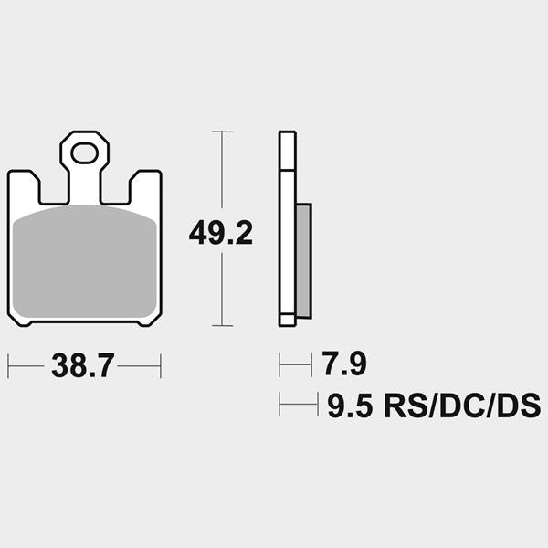 SBS Racing Bremsbeläge 788DS-1 DualSinter passend für Kawasaki