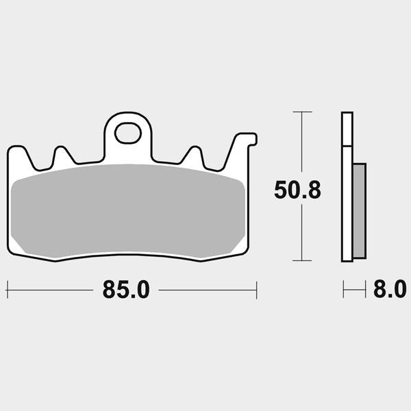 SBS Racing Bremsbeläge 900DS-2 DualSinter