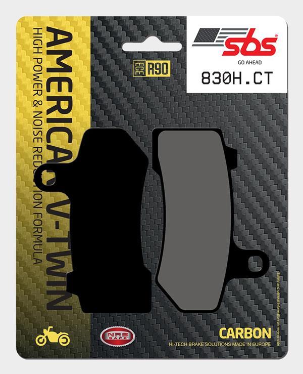 SBS Bremsbeläge 830H.CT Carbon passend für Harley-Davidson