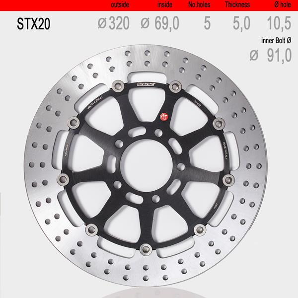 Bremsscheibe Floating STX20D passend für Suzuki