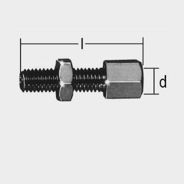 Stellschraube m.Schlitz M7 6-Kant+6-Kant passend für Vespa