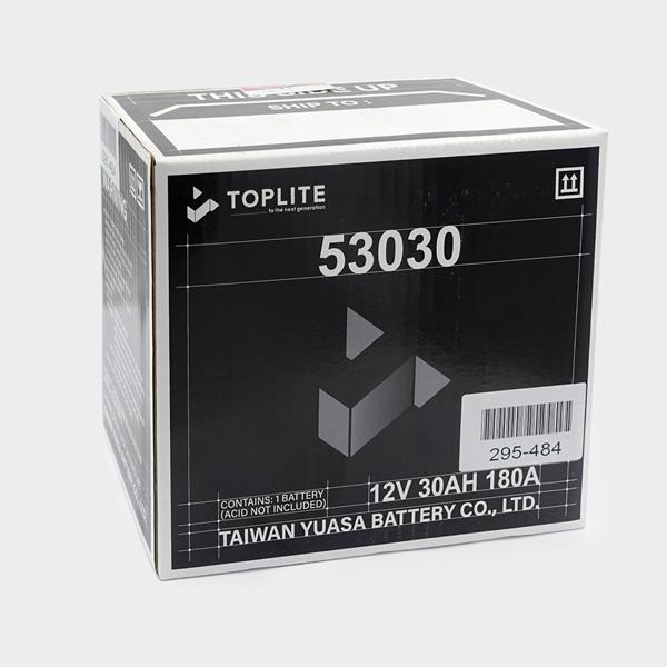 Toplite Motorradbatterie BMW 12V 30Ah passend für BMW, Harley-Davidson und Moto Guzzi