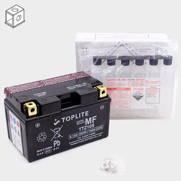 Toplite Motorradbatterie TTZ10S 12V 9,1Ah