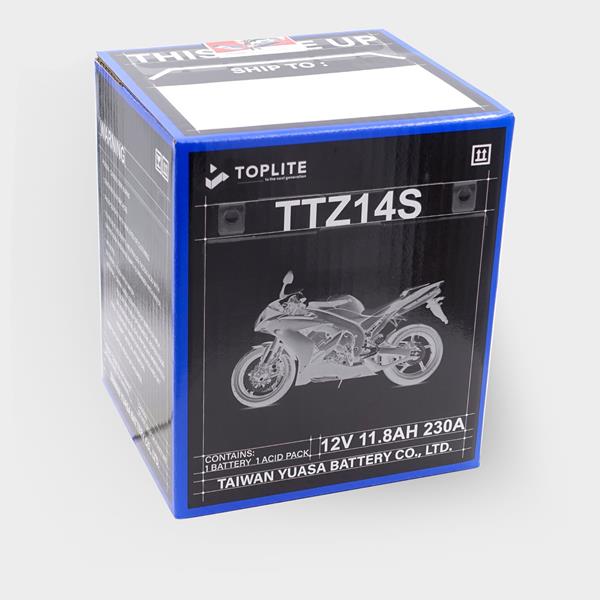 Toplite Motorradbatterie TTZ14S 12V 11,8Ah