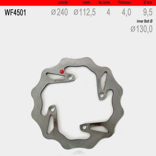 Bremsscheibe hinten WAVE fix WF4501 passend für Beta und Husqvarna