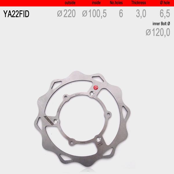 Bremsscheibe vorne WAVE fix YA22FID passend für Suzuki und Yamaha
