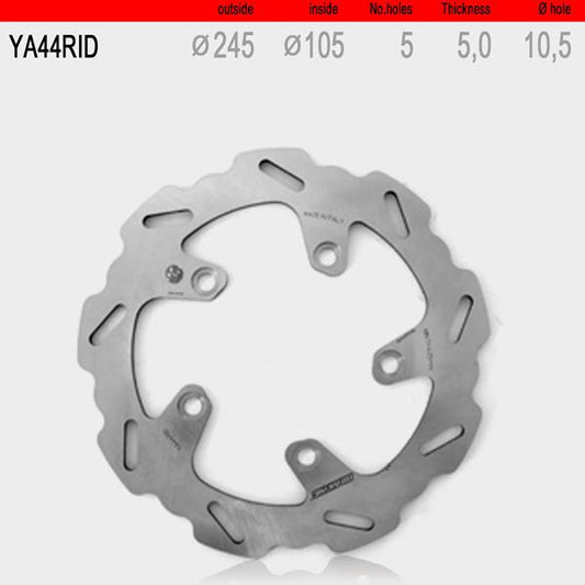 Bremsscheibe hinten WAVE fix YA44RID passend für Yamaha