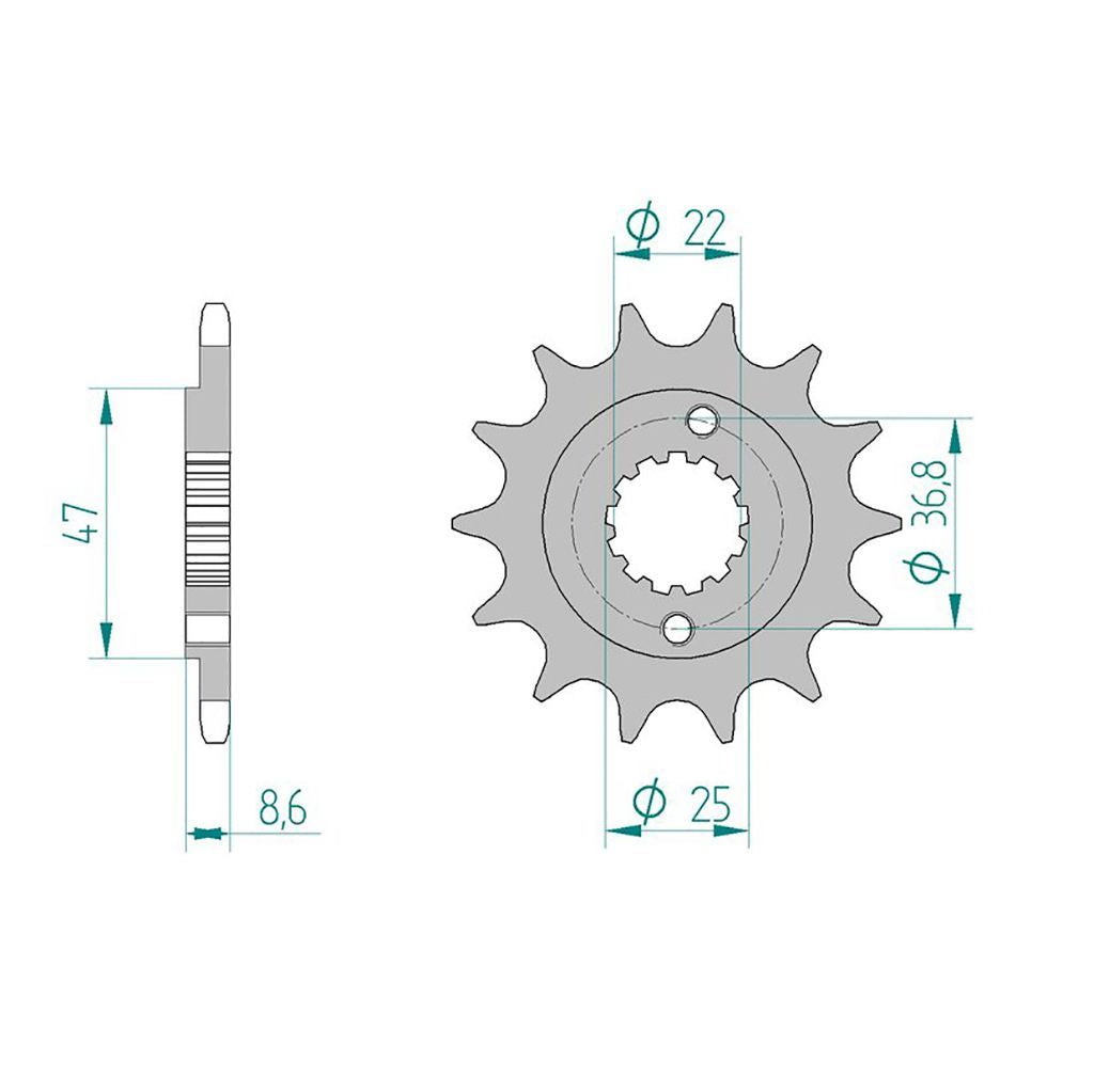 AFAM Kettensatz für Polaris Predator 500 05-06 520 MR2G Kettenkit