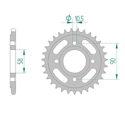 DID Kettensatz für Honda CB 250 Two Fifty 92-02 520 ZVMX Kettenkit