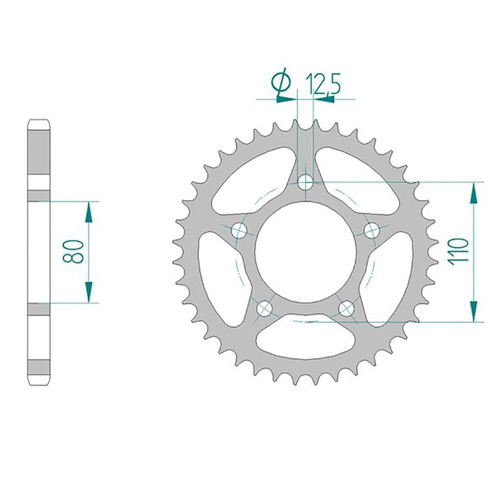 DID Kettensatz für Honda CRF 1000 L Africa Twin Advent 18-19 525 ZVM-X2 Kettenkit