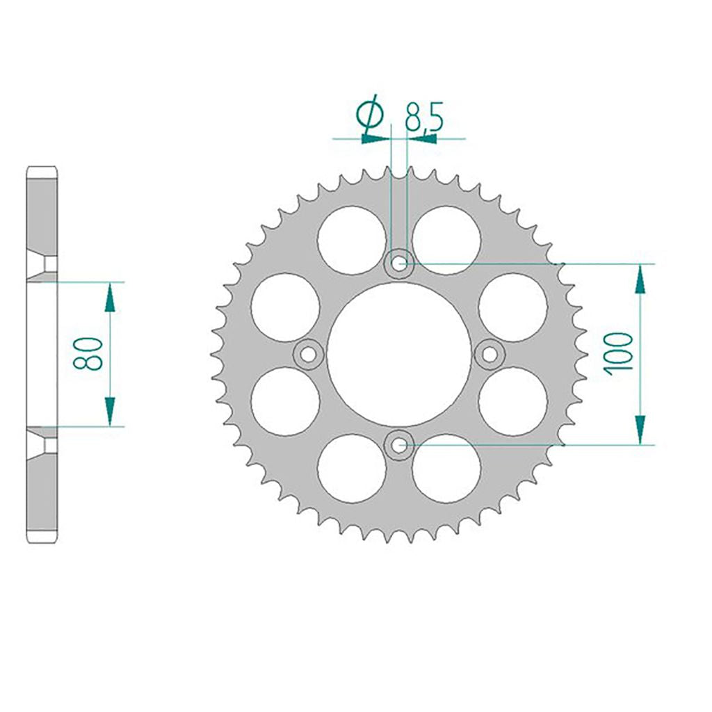 DID Kettensatz für Honda CR-F 100 05-09 428 VX Kettenkit