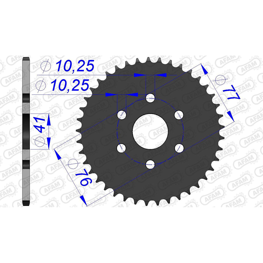 AFAM Kettenrad ALU #415 39 Zähne