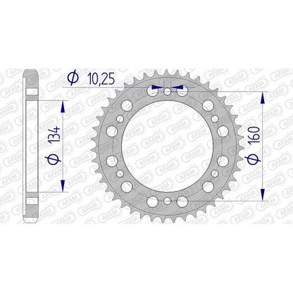 AFAM Kettenrad ALU #530 45 Zähne