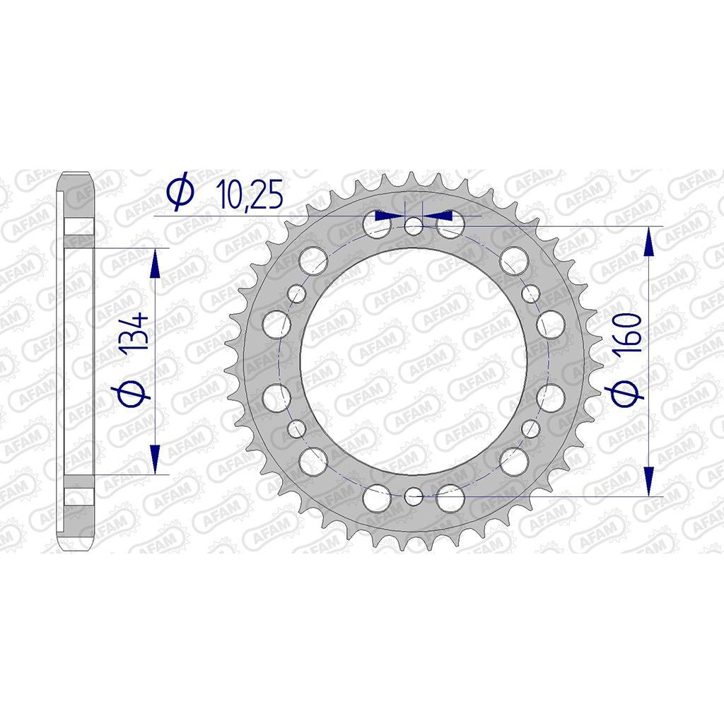 AFAM Kettenrad ALU #530 40 Zähne