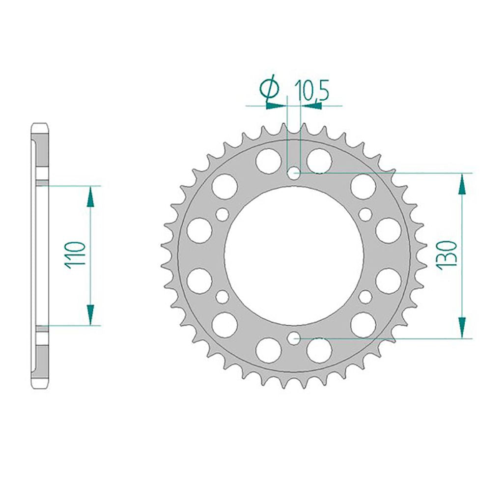 AFAM Kettenrad ALU #520 45 Zähne