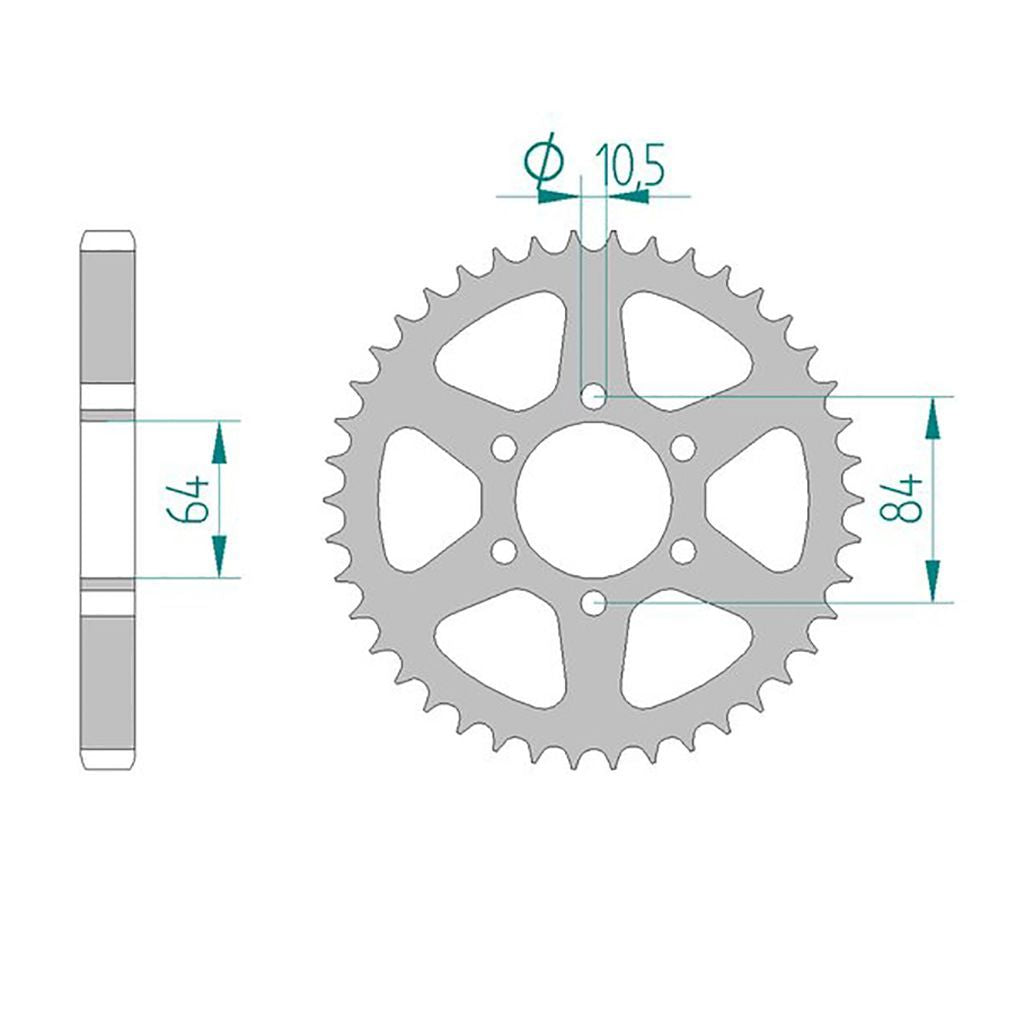 AFAM Kettenrad STAHL #530 33 Zähne