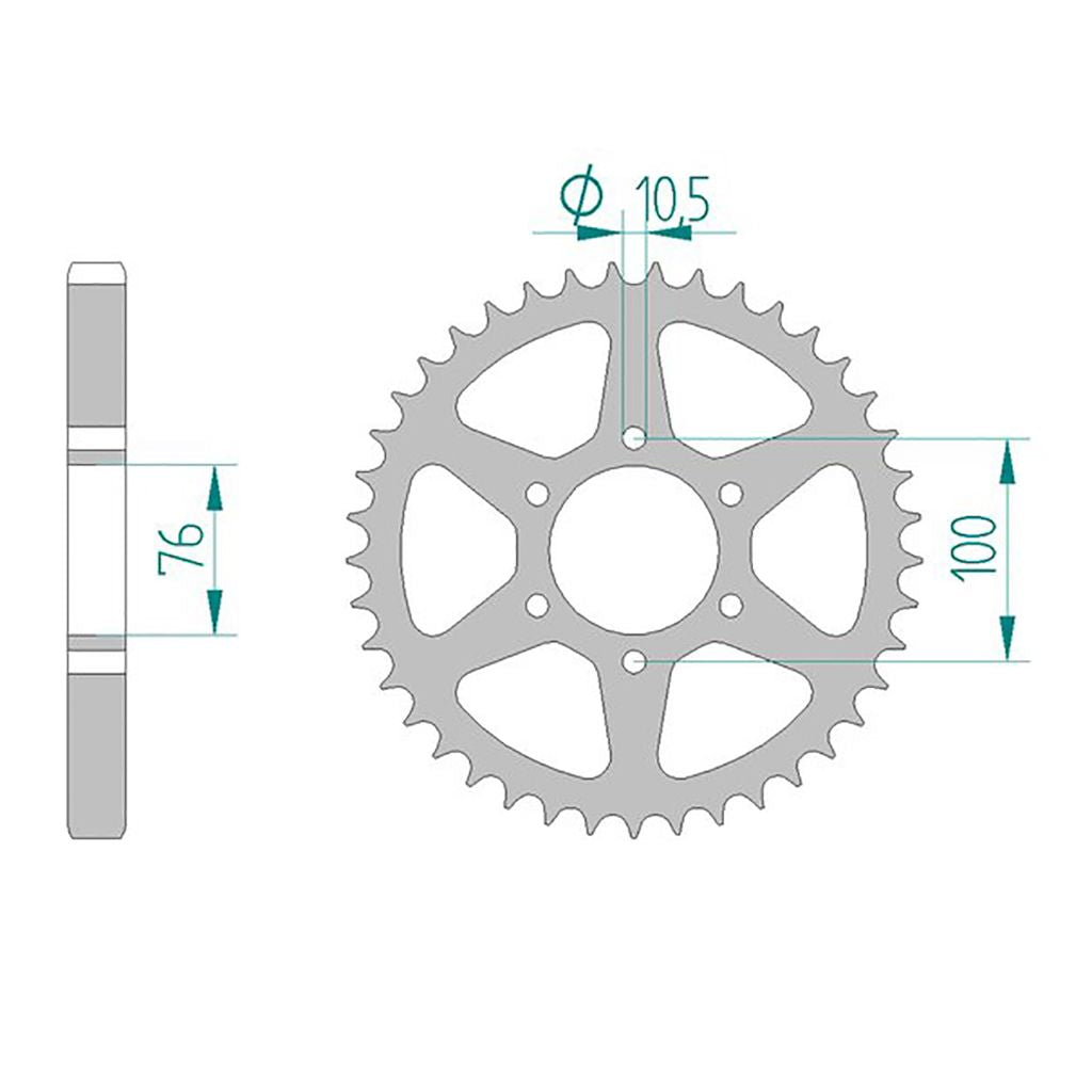 AFAM Kettensatz für Suzuki GS 750 (Speichenrad) 77-79 630 MO Kettenkit