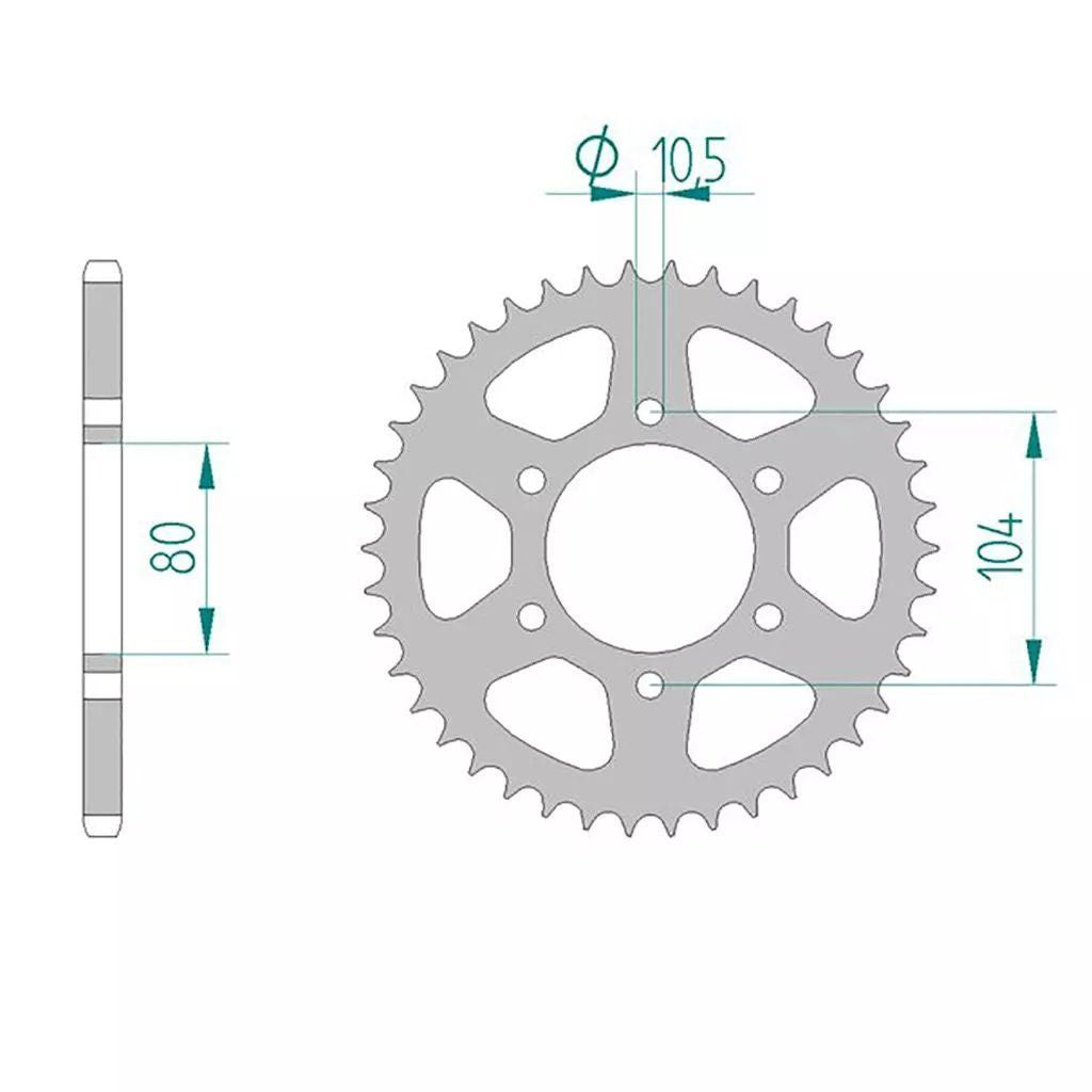 AFAM Kettensatz für Kawasaki ZXR 400 91-01 520 XMR3 Kettenkit