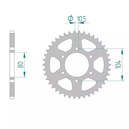 AFAM Kettensatz für Kawasaki ZXR 400 91-01 520 XMR3 Kettenkit