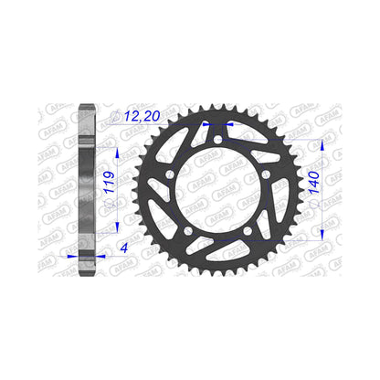 AFAM Kettenrad ALU #520 44 Zähne