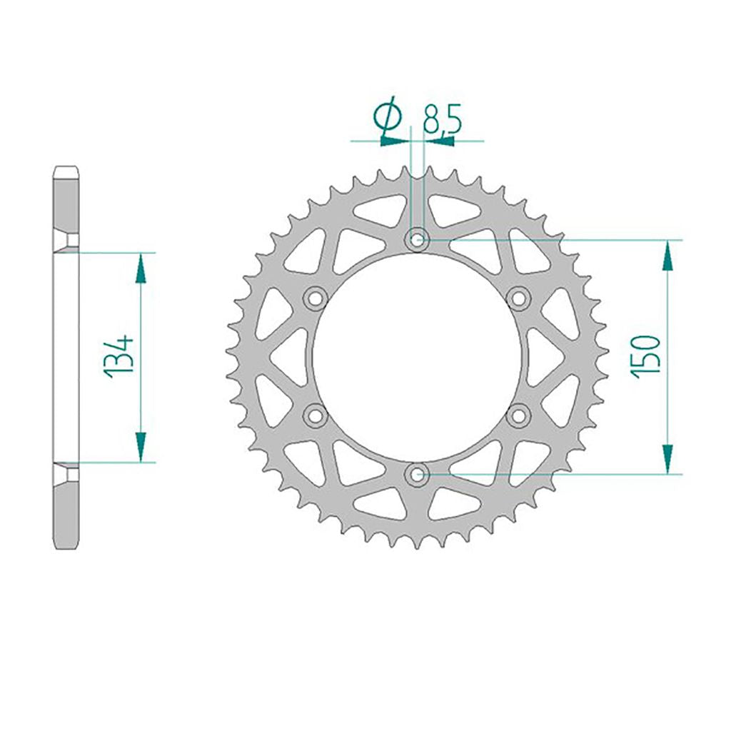 AFAM Kettenrad ALU #520 49 Zähne