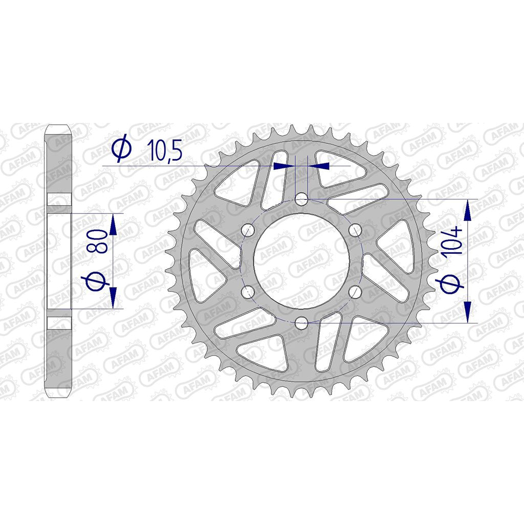 AFAM Kettenrad ALU #530 43 Zähne