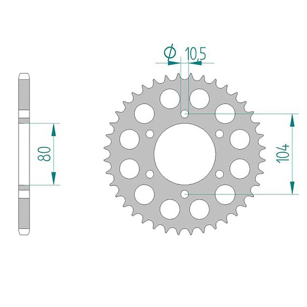 AFAM Kettenrad ALU #520 47 Zähne