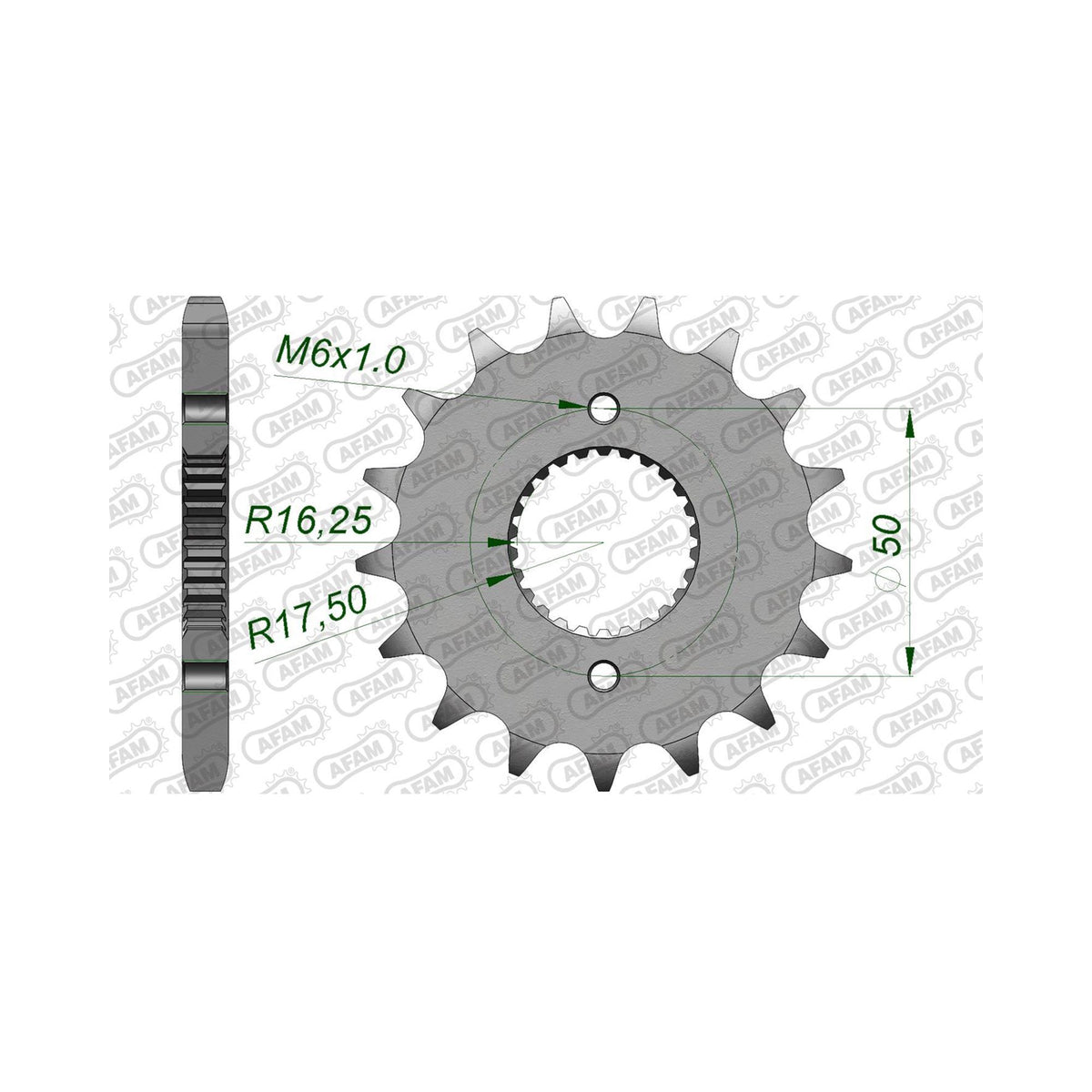 AFAM Kettensatz für Royal Enfield Bullet 500 EFI ABS 17-20 530 XHR2G Kettenkit