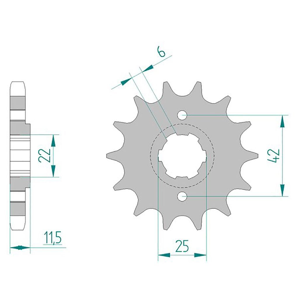 AFAM Ritzel #530 15 Zähne