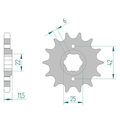 AFAM Ritzel #530 15 Zähne