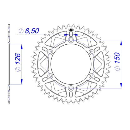 AFAM Kettenrad ALU #520 S/C