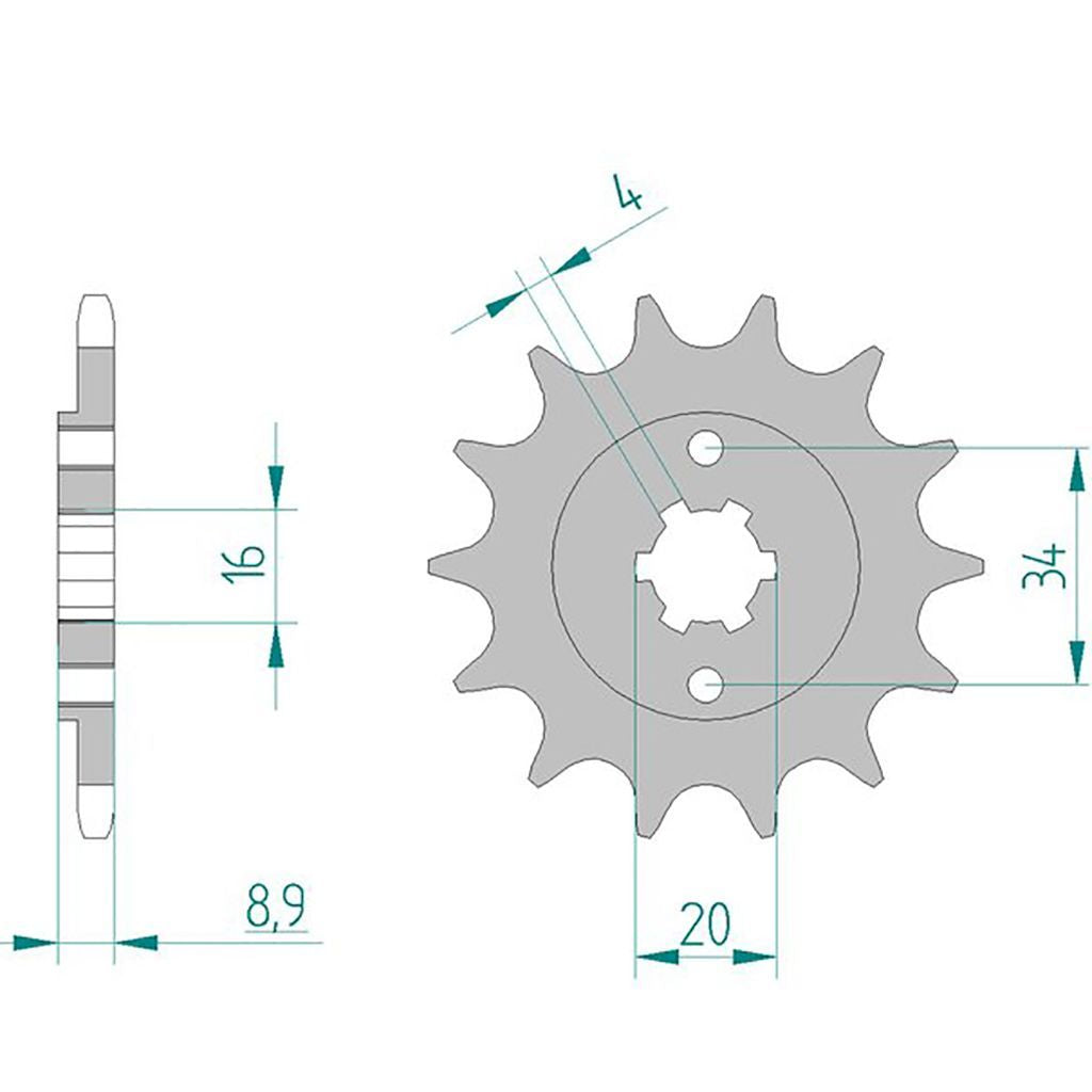 DID Kettensatz für Hyosung GT 250i R 13-15 520 ZVMX Kettenkit