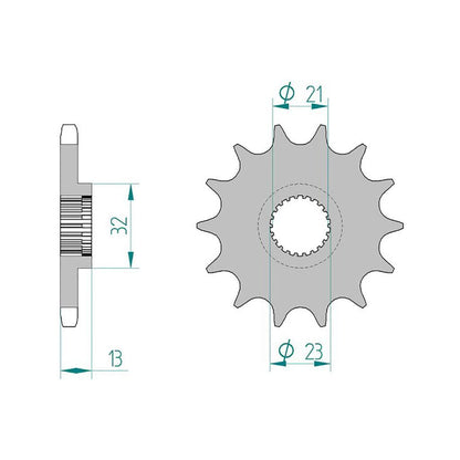 AFAM Kettensatz für Yamaha YBR 250 08-11 428 XMR2G Kettenkit