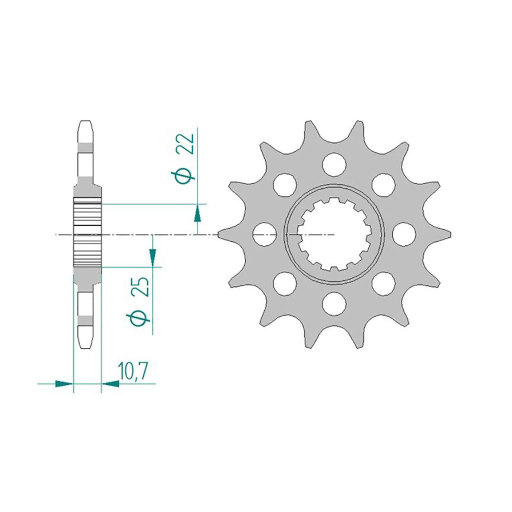 AFAM Ritzel #520 Sport 15 Zähne