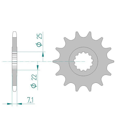 AFAM Kettensatz für Yamaha XTZ 750 Super Tenere N 90-93 520 XMR3 Kettenkit