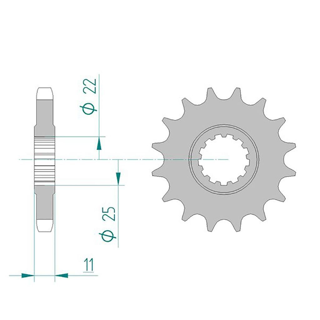 AFAM Kettensatz für Yamaha YZF-R6 2005 530 XHR2G Kettenkit