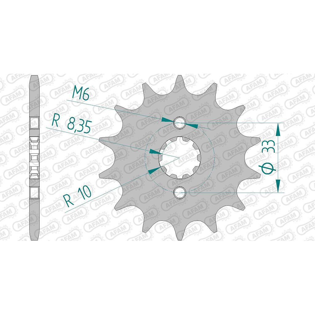 AFAM Kettensatz für Suzuki GT 250 E (X7) 79-81 520 XHR2G Kettenkit
