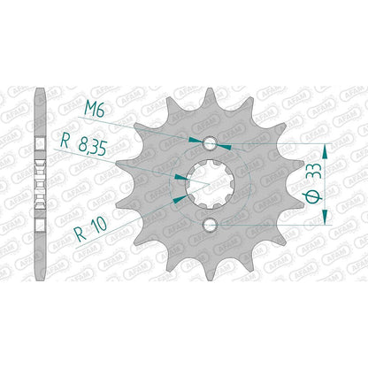 AFAM Kettensatz für Suzuki GT 250 X7E 79-81 520 MR2G Kettenkit