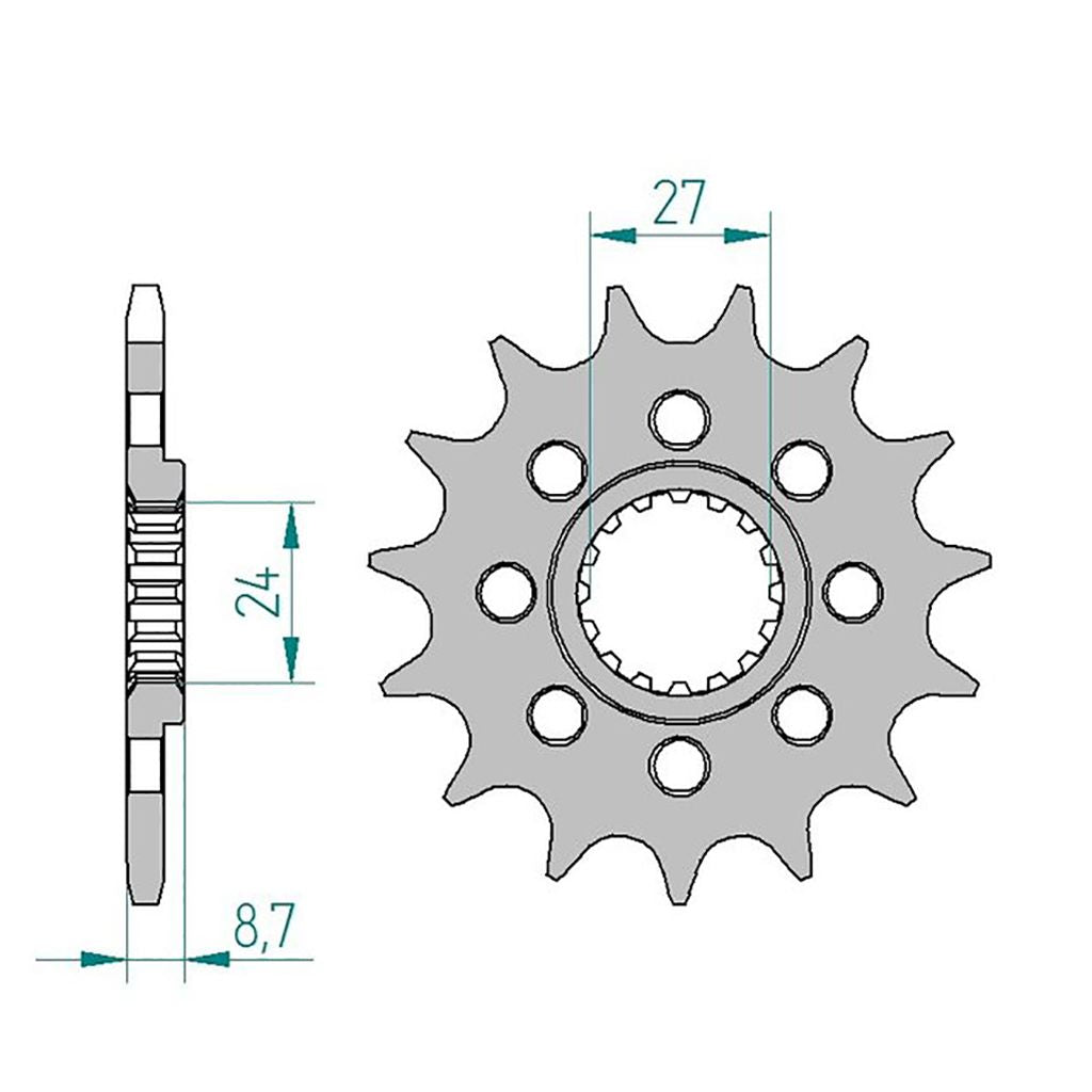 AFAM Ritzel #520 Sport 17 Zähne